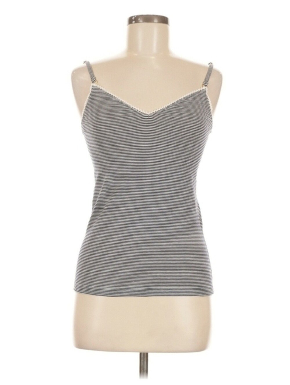 Petit Bateau Black & White Striped Camisole